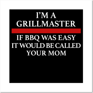 Grill Giants Mom Humour Front Posters and Art